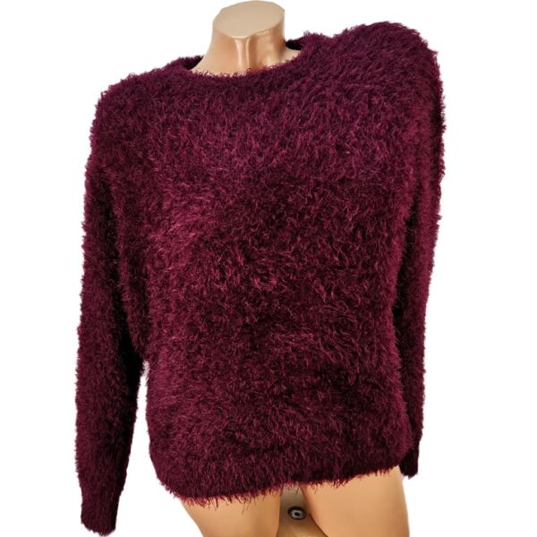 Szőrmés pulóver